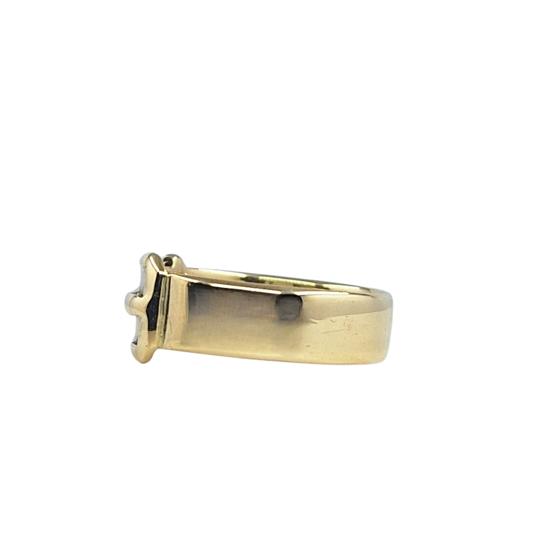 9ct Yellow Gold Plain Buckle Ring