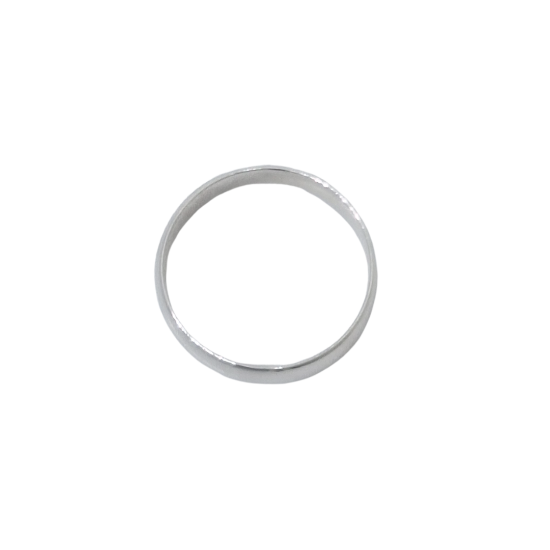 9ct White Gold Court Wedding Band 5mm