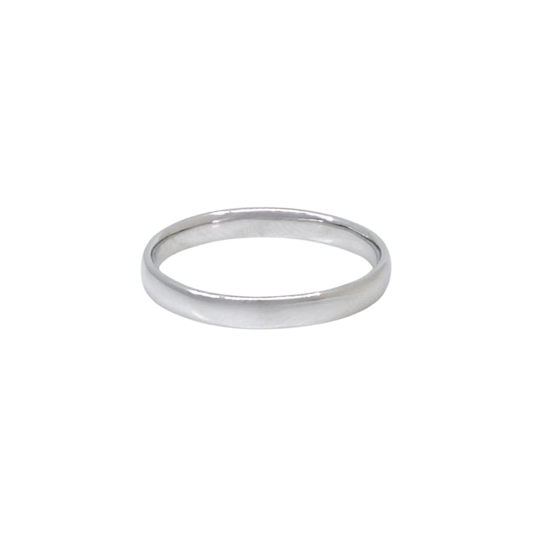 9ct White Gold Wedding Band 3mm