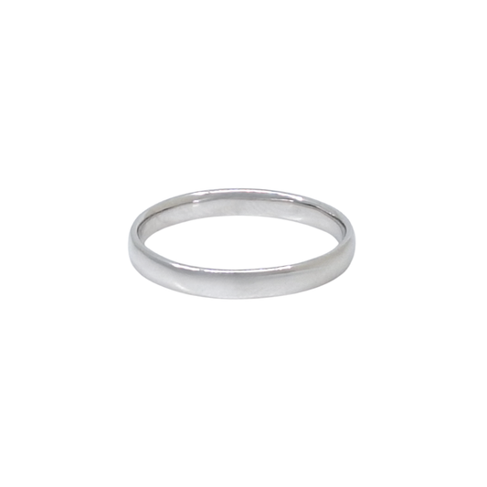 9ct White Gold Wedding Band 3mm