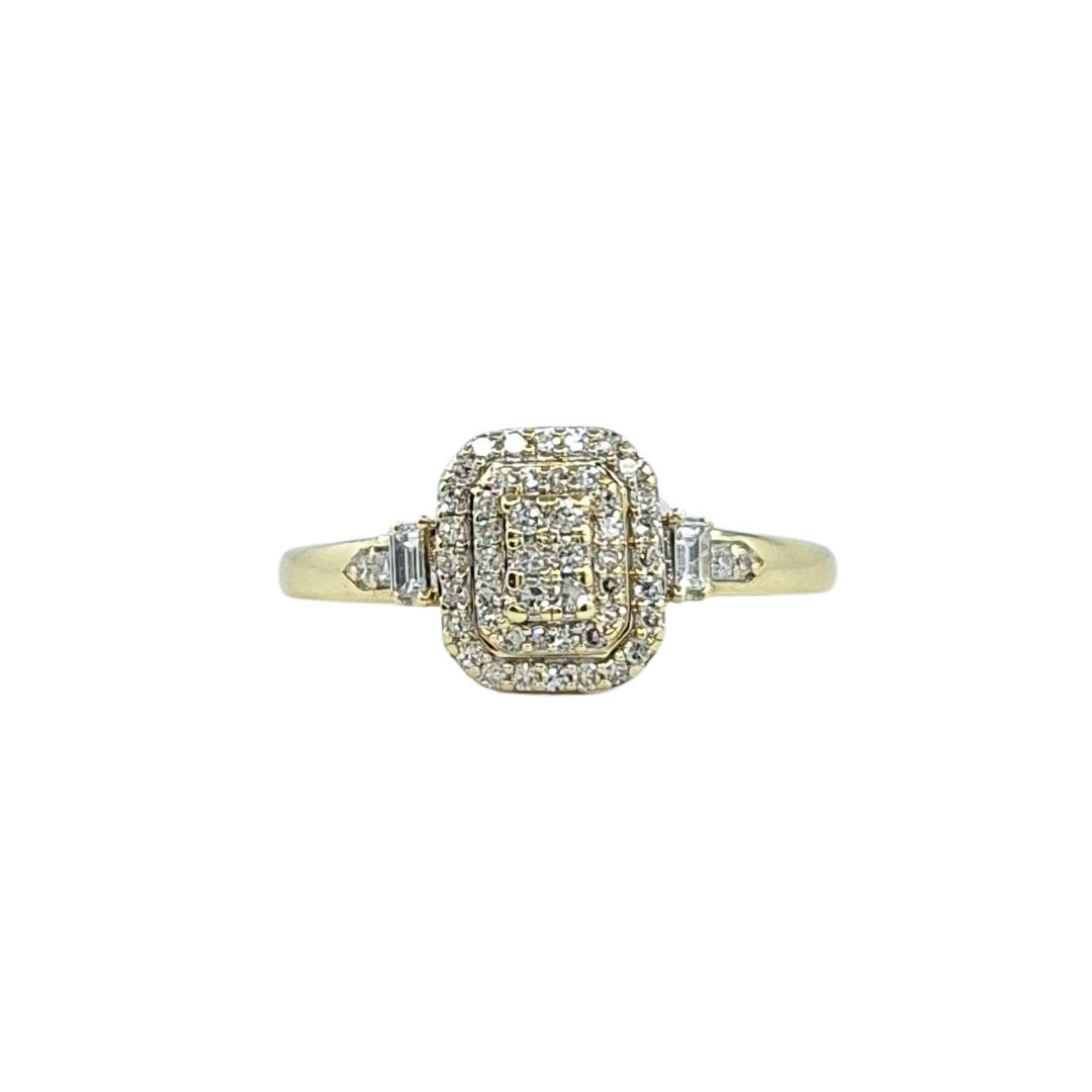 9ct Yellow Gold Diamond Wedding Set