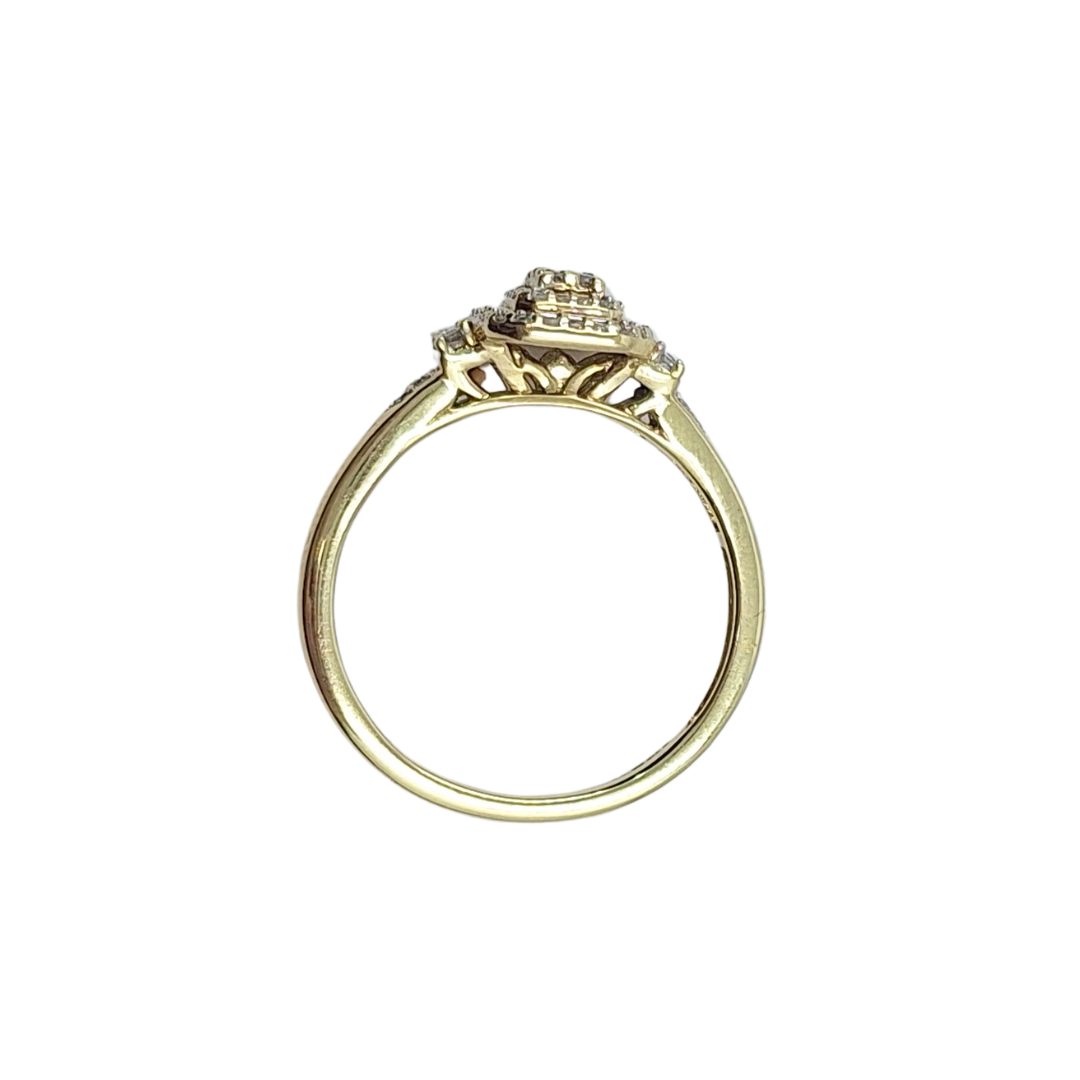 9ct Yellow Gold Diamond Wedding Set