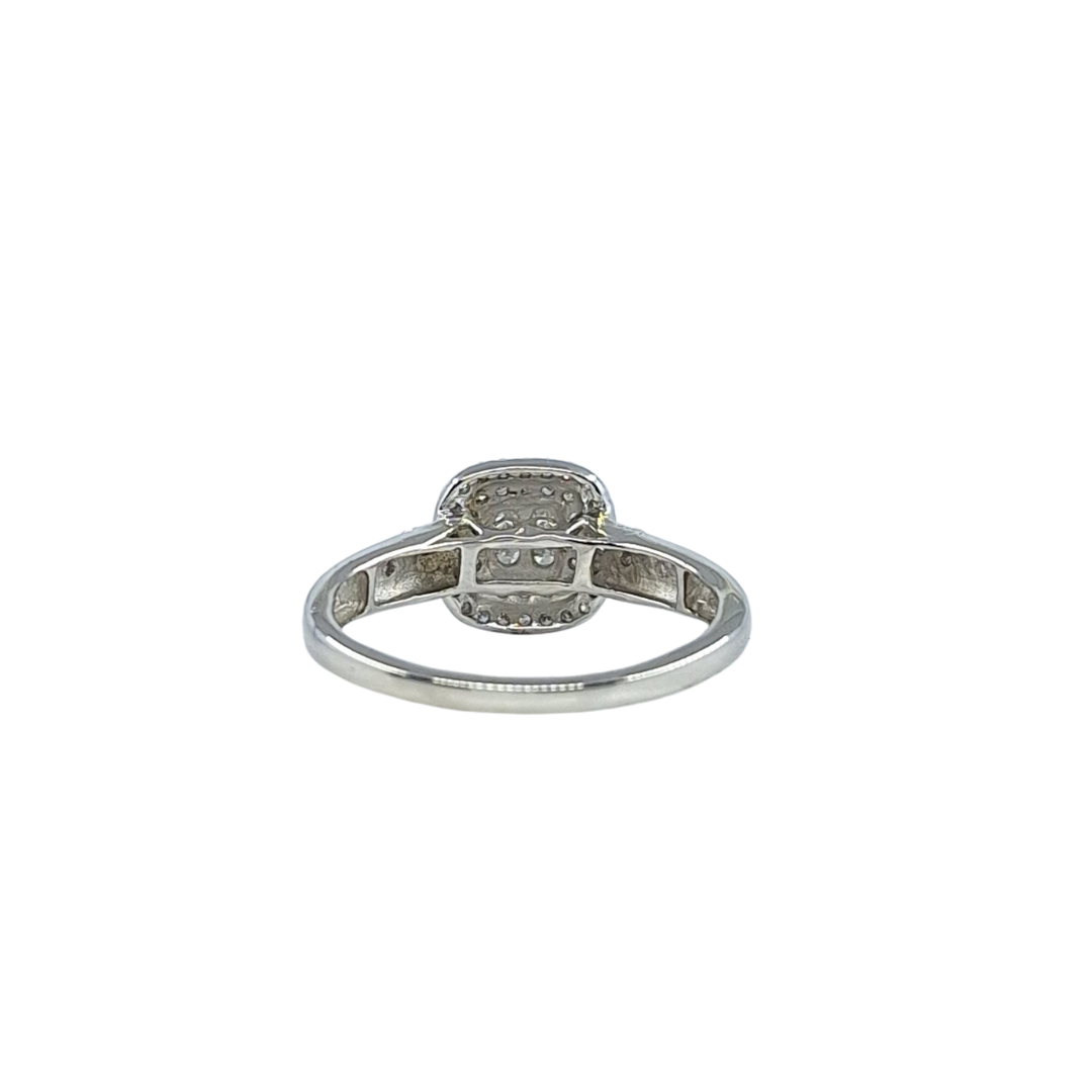 9ct White Gold Diamond Cluster Ring 1.30ct