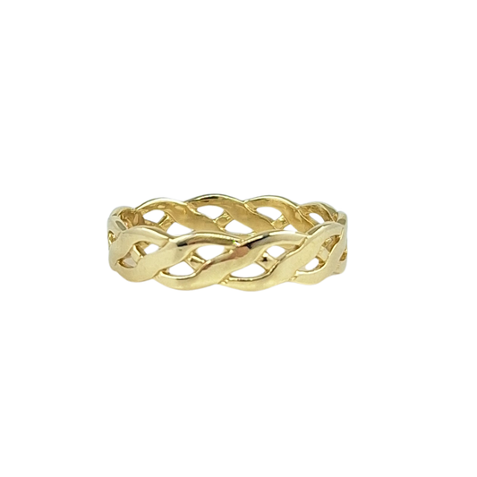 9ct Yellow Gold Fancy Band Ring