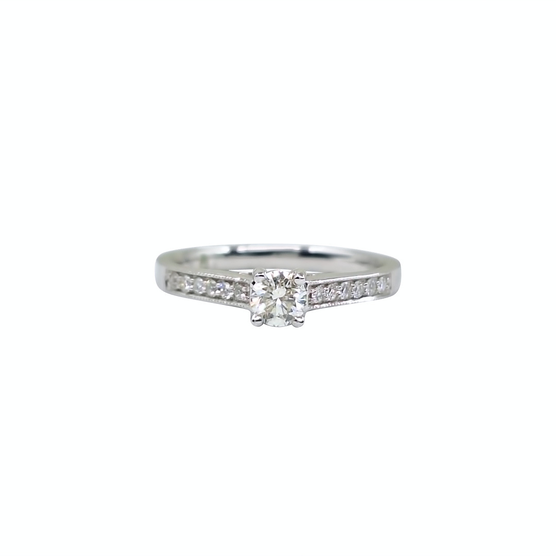 18ct White Gold Diamond Solitaire Ring 0.25ct