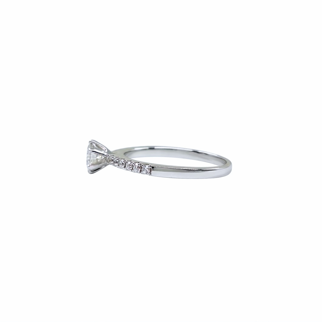 18ct White Gold Diamond Solitaire Ring 0.35ct