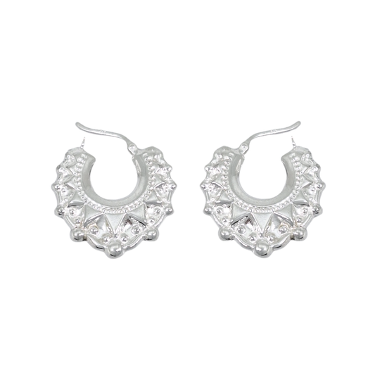 Silver Creole Earrings