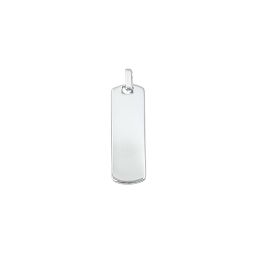 Silver Dog Tag Pendant