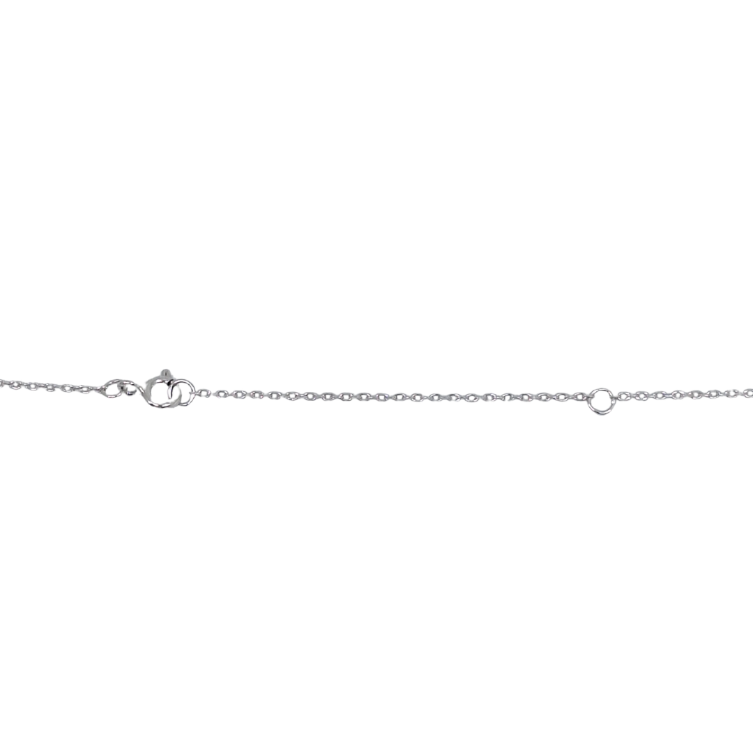 Silver CZ Infinity Pendant & Chain