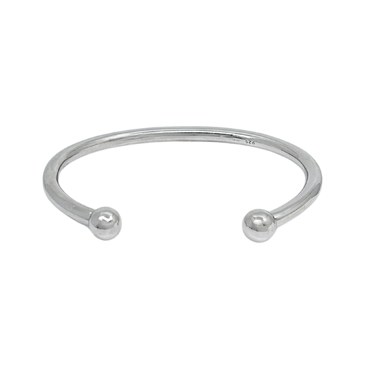 Silver Torque Bangle