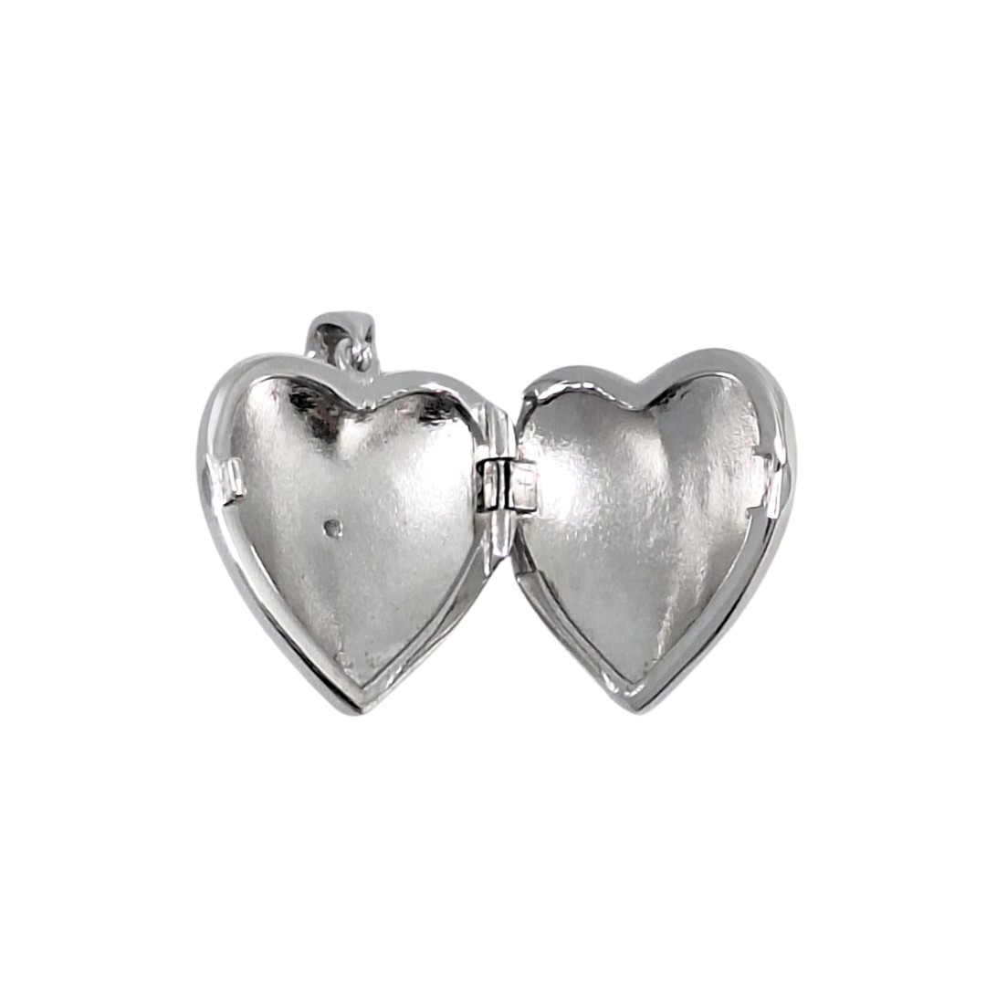 Silver CZ Set Locket
