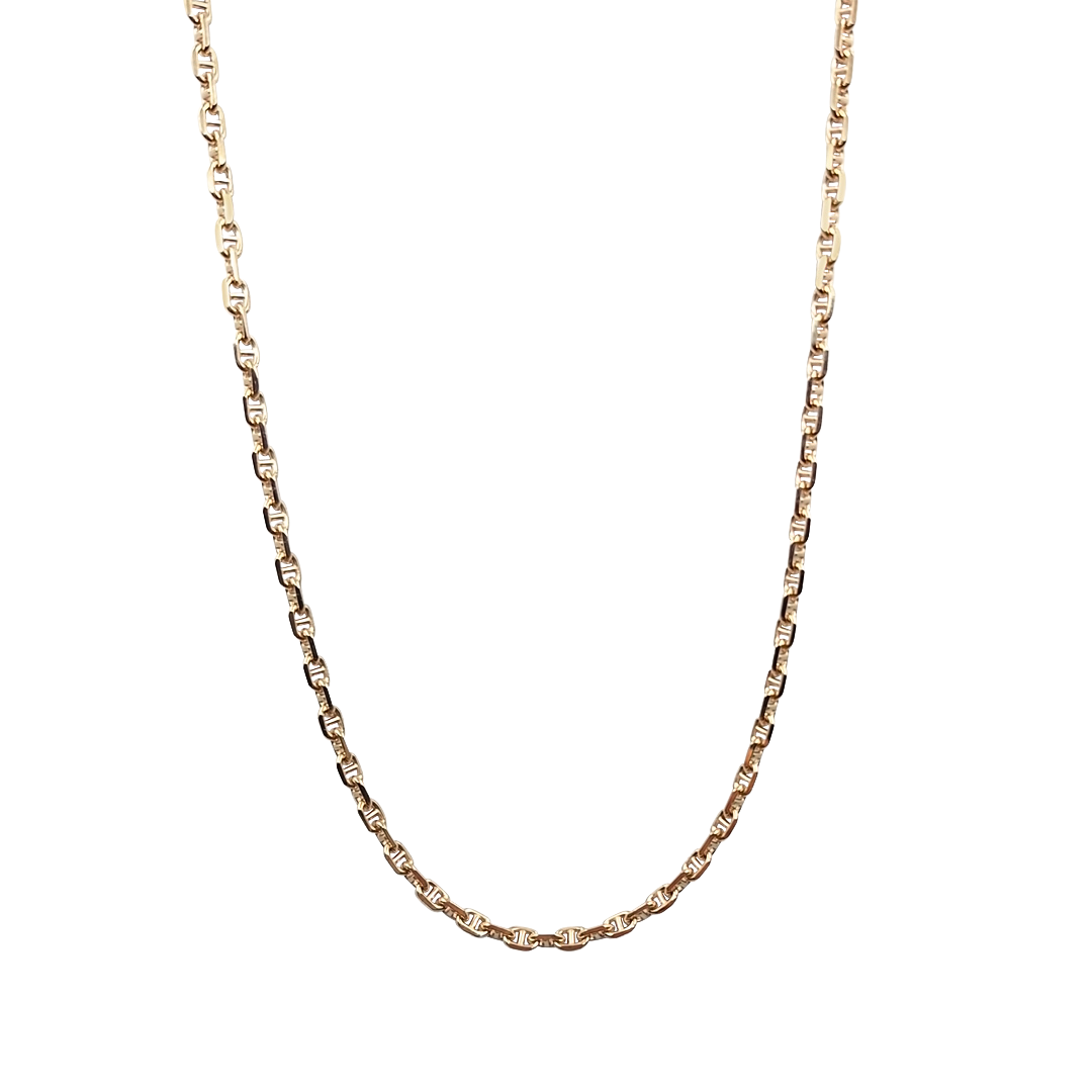 9ct Yellow Gold Marine Link Chain 28"