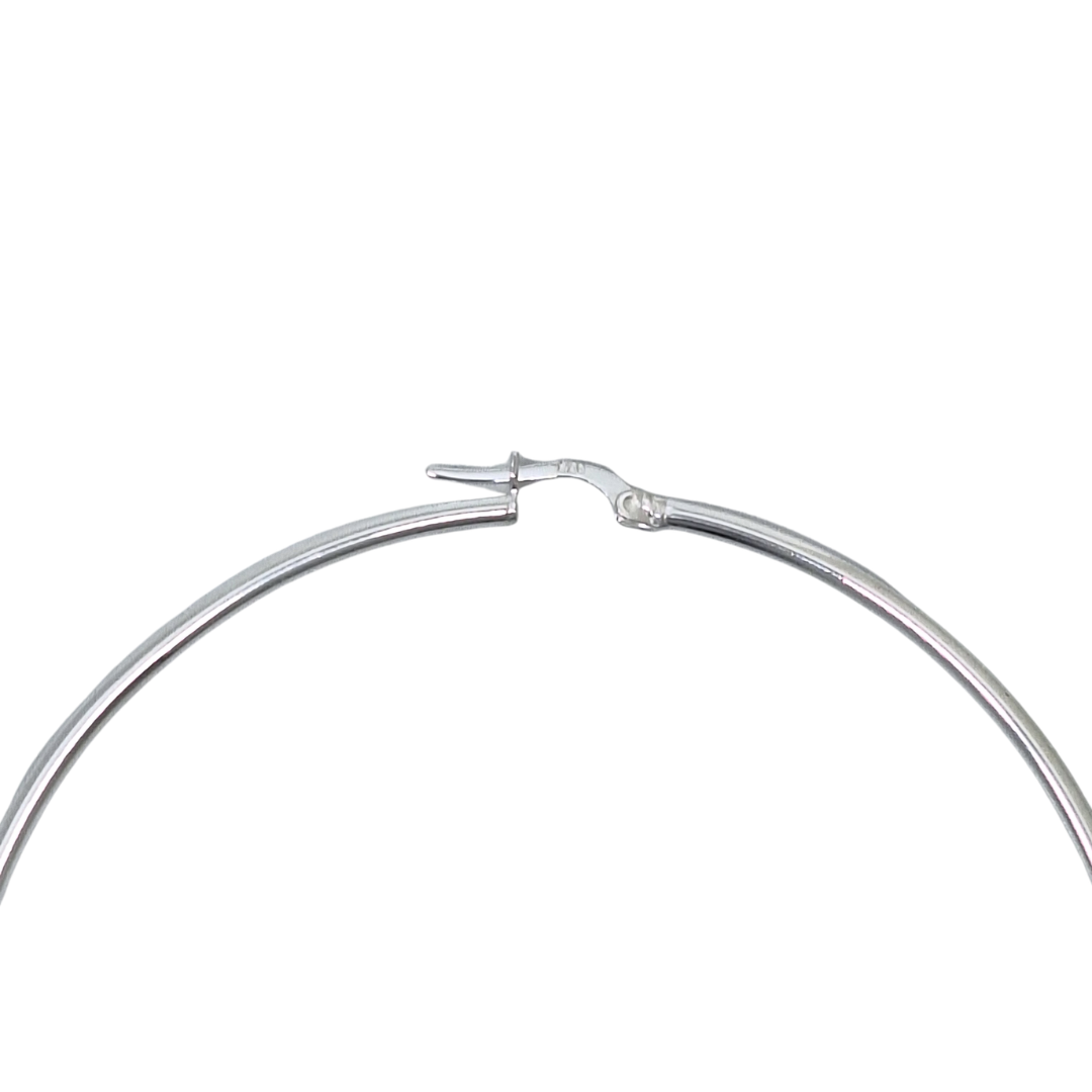 Silver Large Hoop Earrings