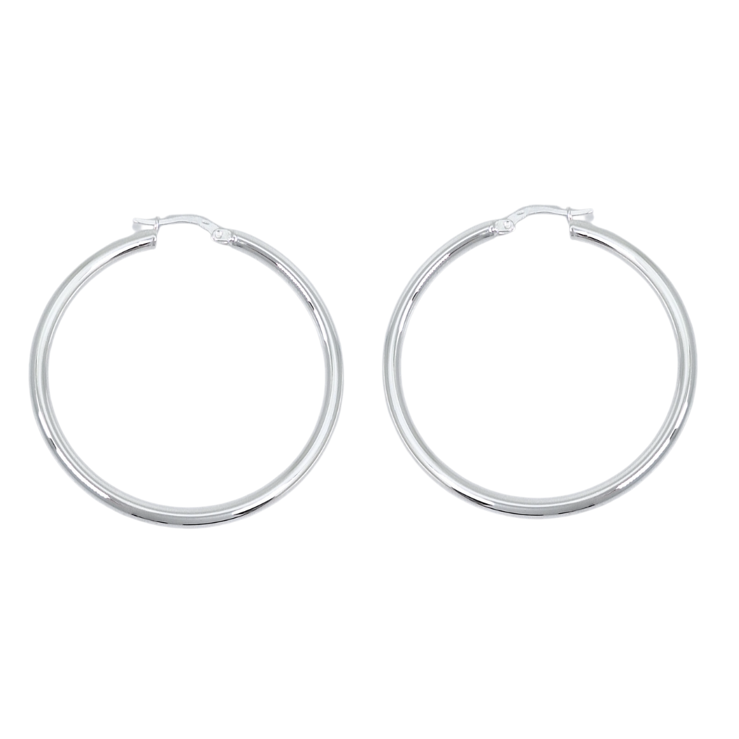 Silver Hoop Earrings