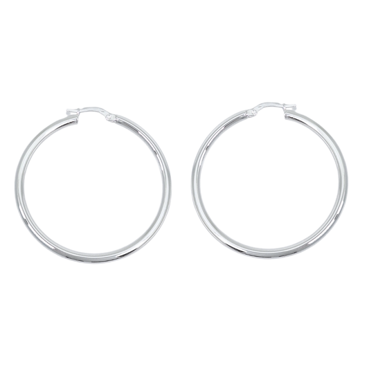 Silver Hoop Earrings