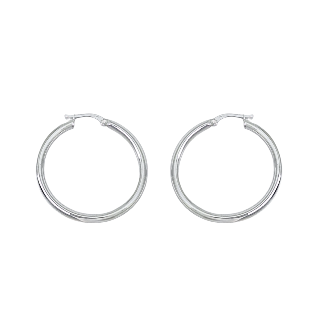 Silver Hoop Earrings