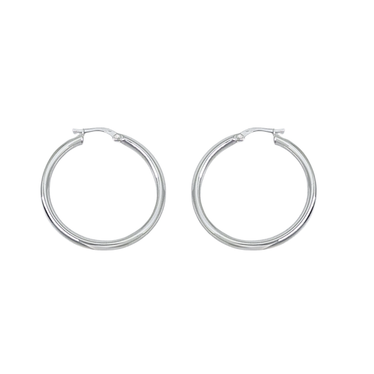 Silver Hoop Earrings
