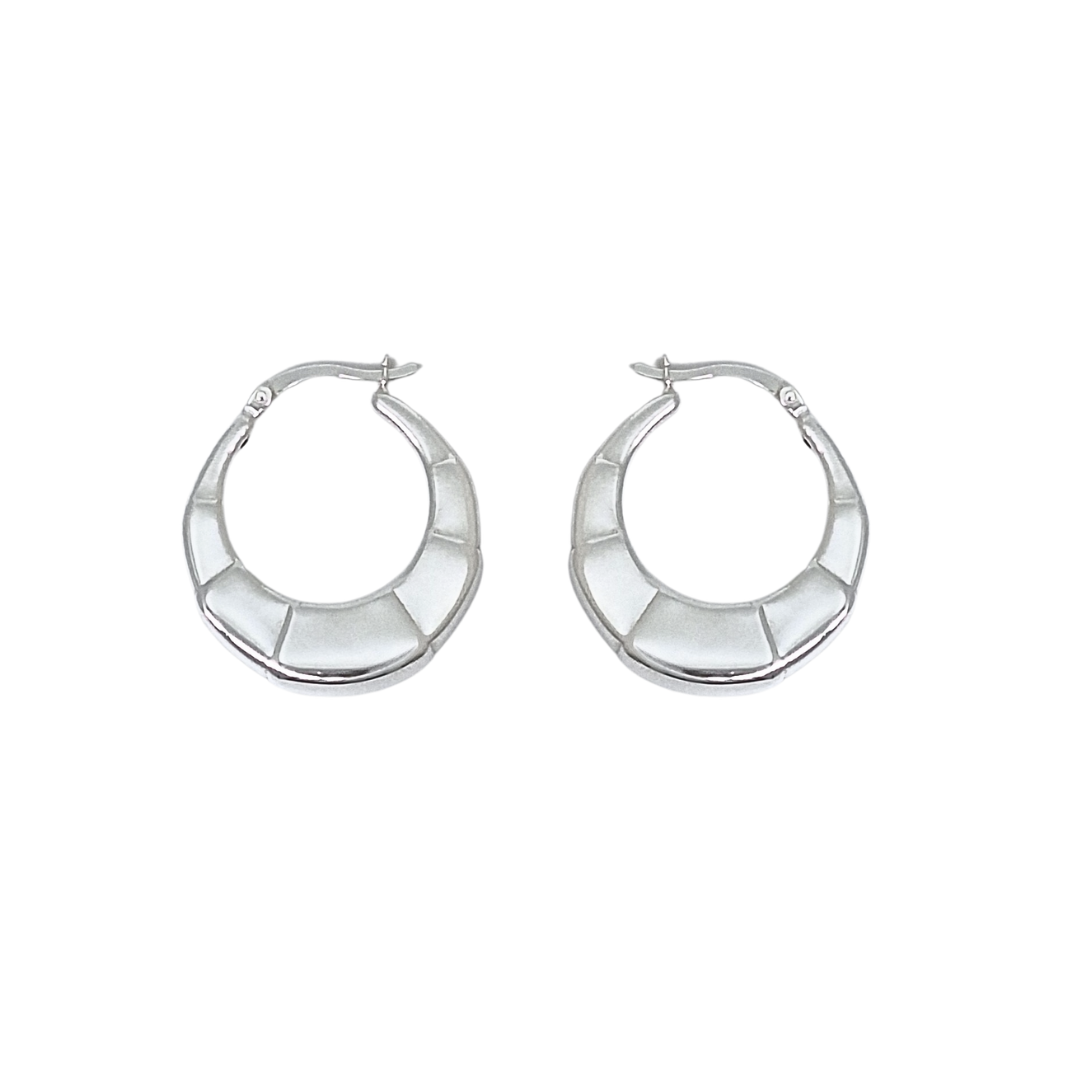 Silver Creole Earrings