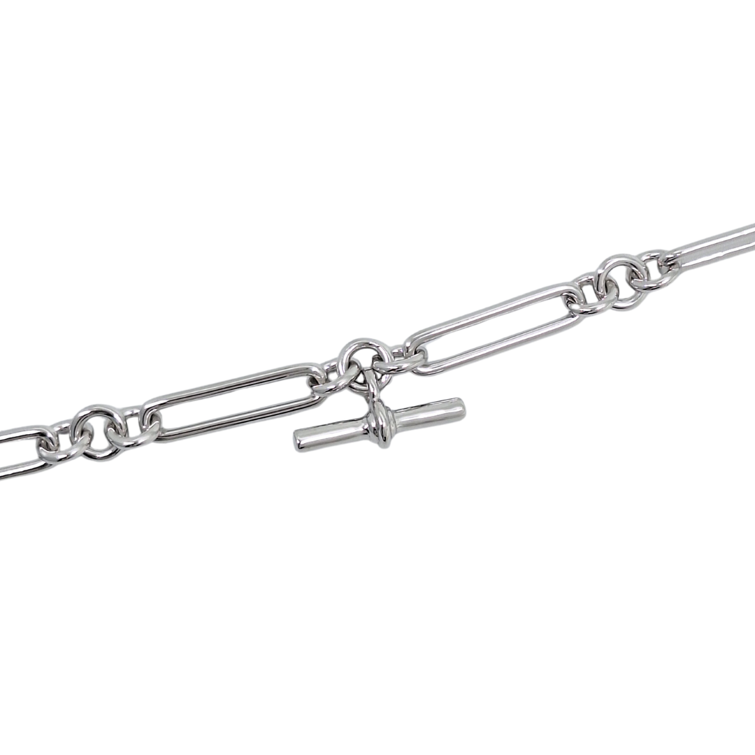 Silver Fancy Link Bracelet 8"