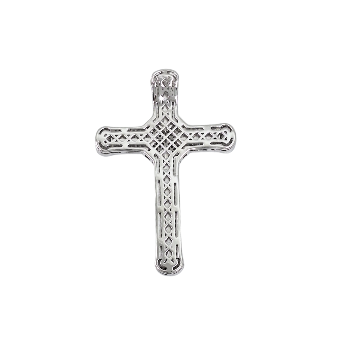 Silver Cubic Zirconia Cross