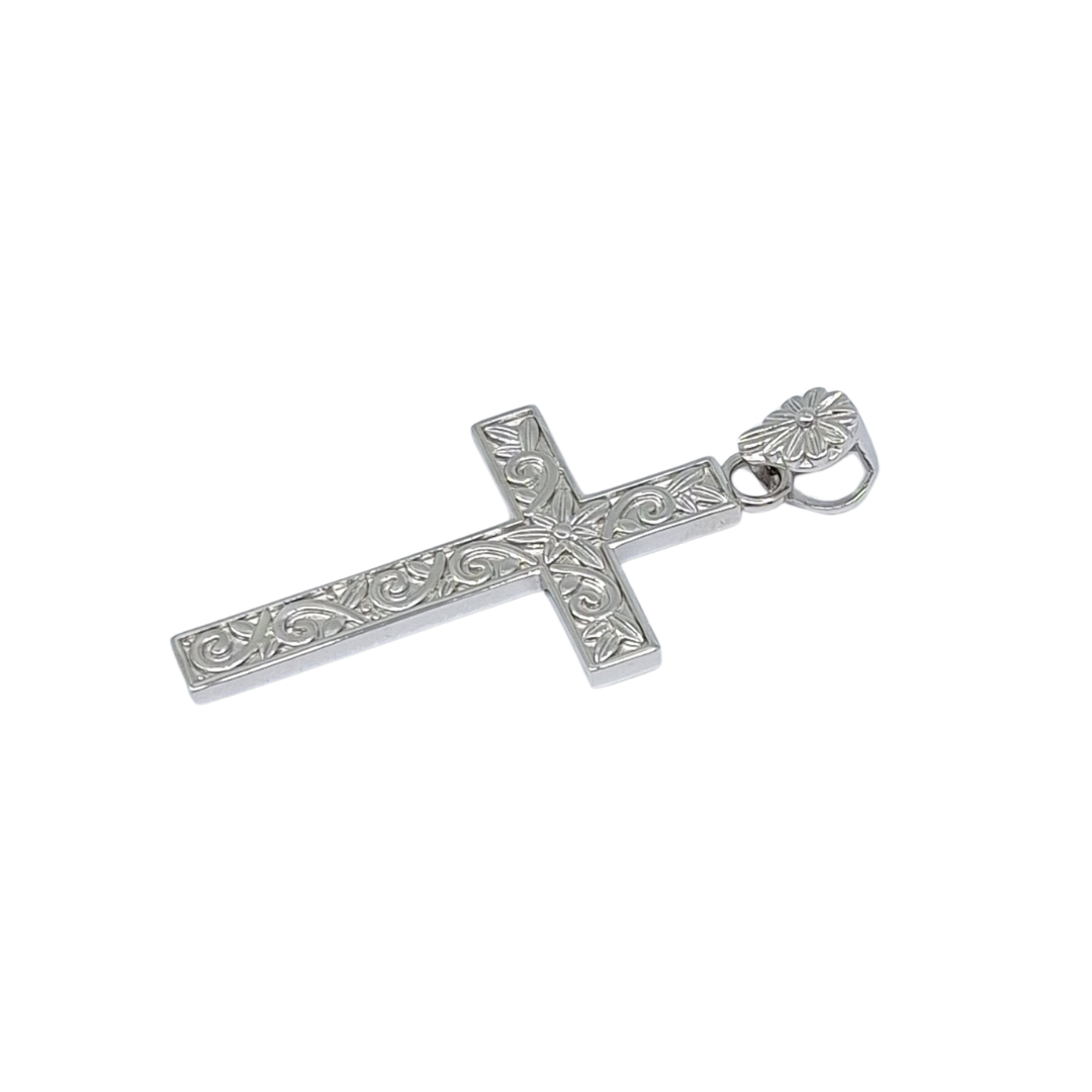 Silver Pattern Cross