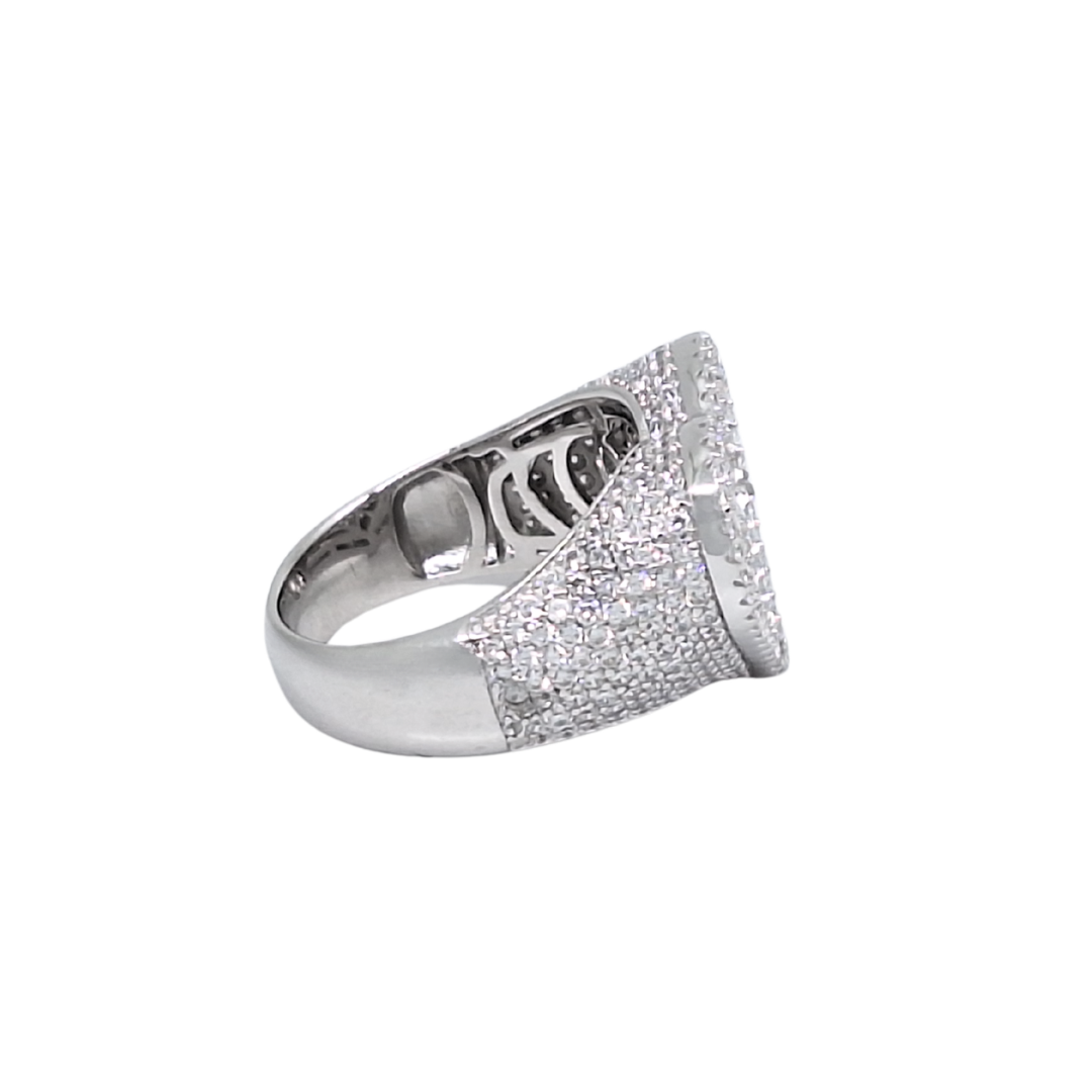 Silver Cubic Zirconia Heart Ring