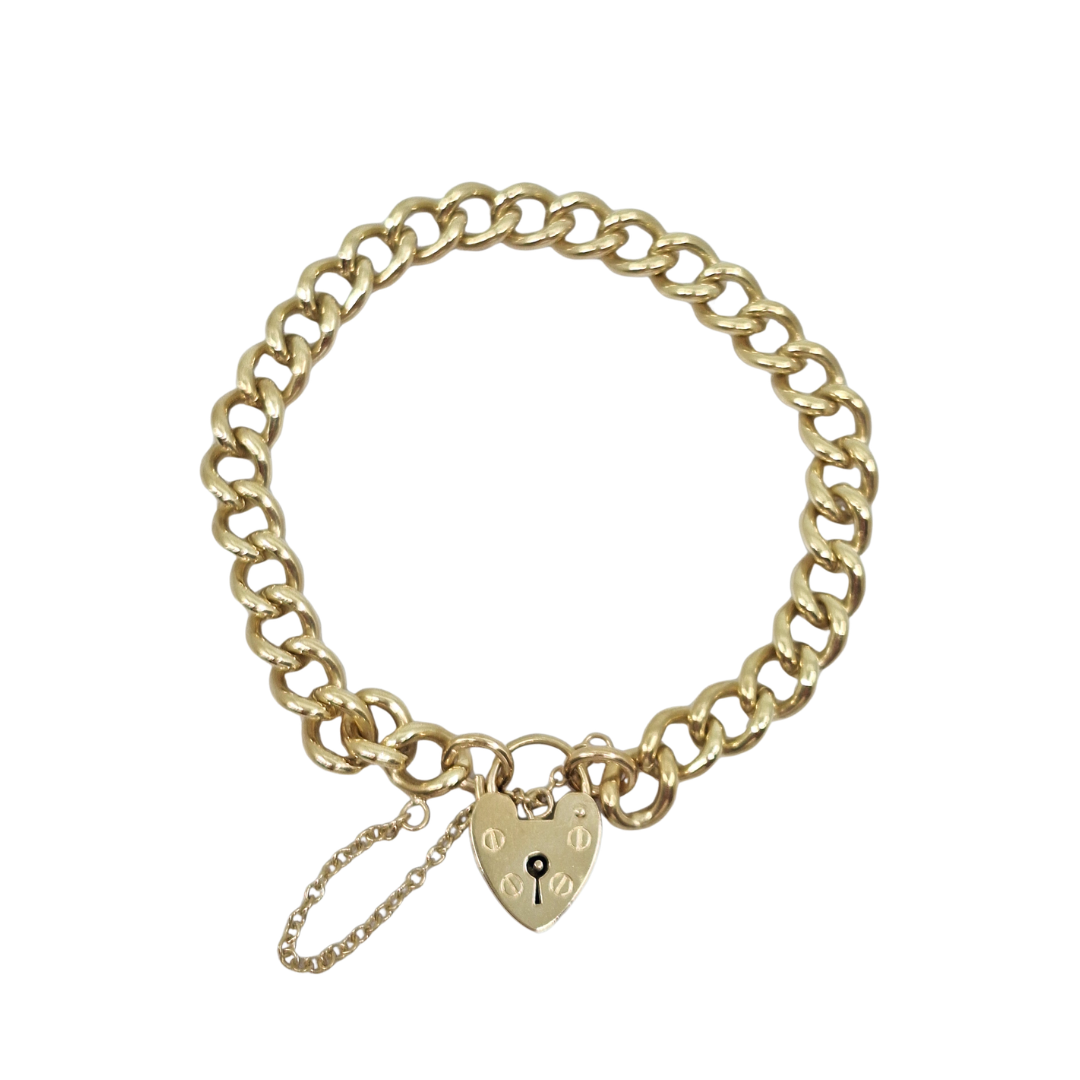 9ct Yellow Gold Charm Bracelet 7.5"