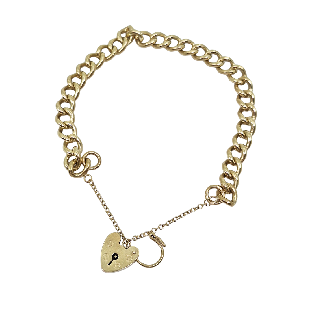 9ct Yellow Gold Charm Bracelet 7.5"
