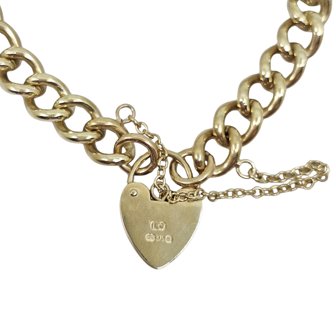 9ct Yellow Gold Charm Bracelet 7.5"