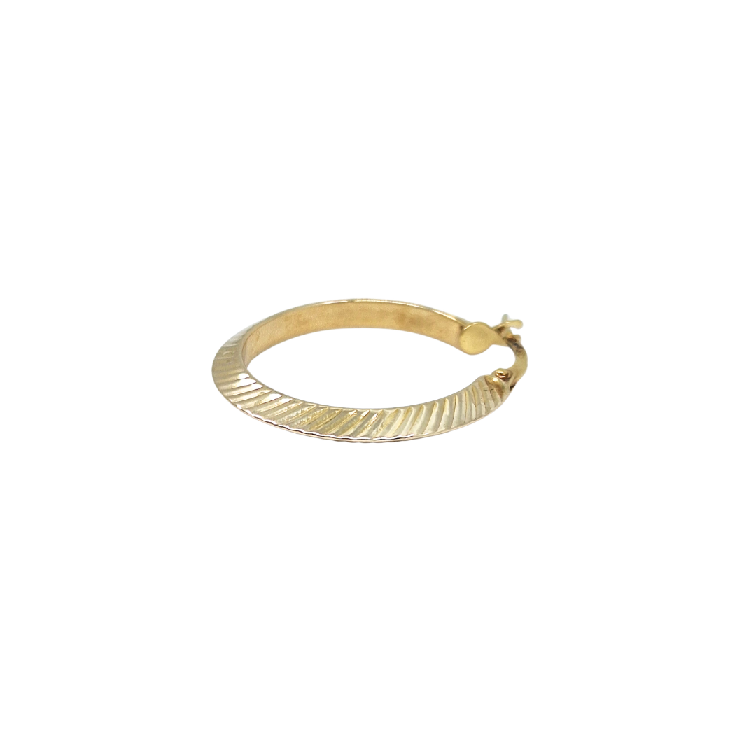 9ct Yellow Gold Creole Earrings