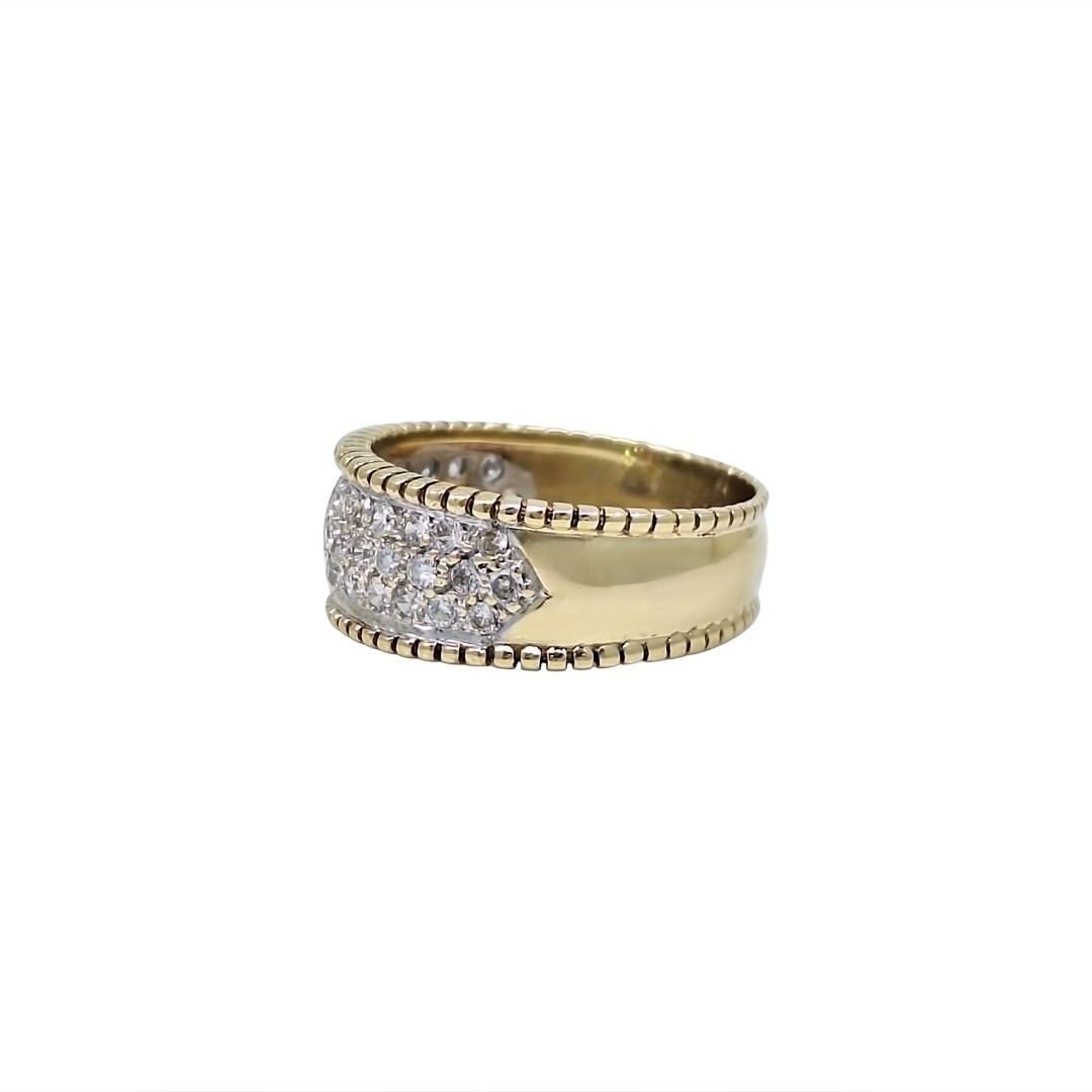 9ct Yellow Gold Cubic zirconia Band Ring