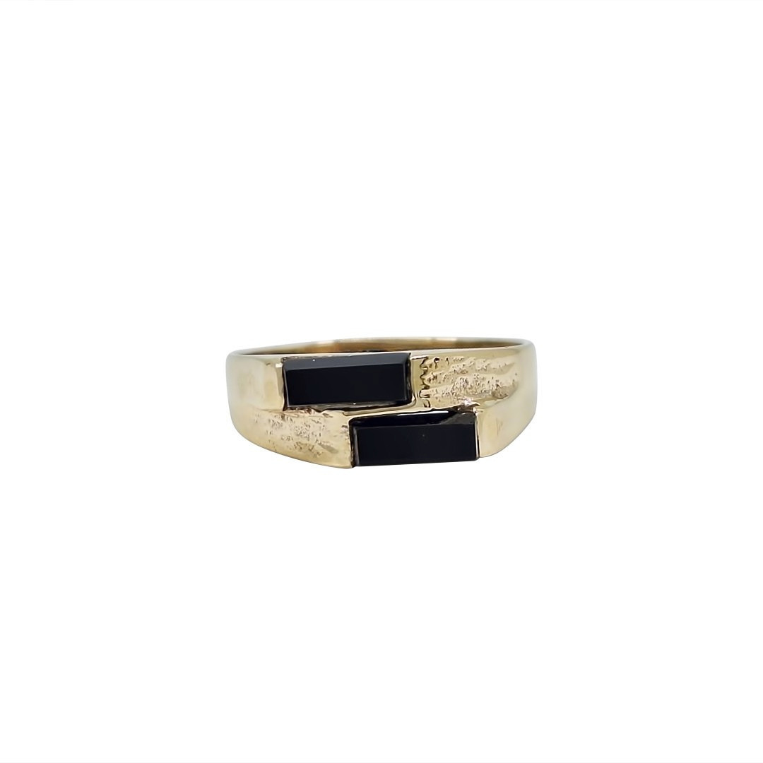9ct Yellow Gold Onyx Signet Ring