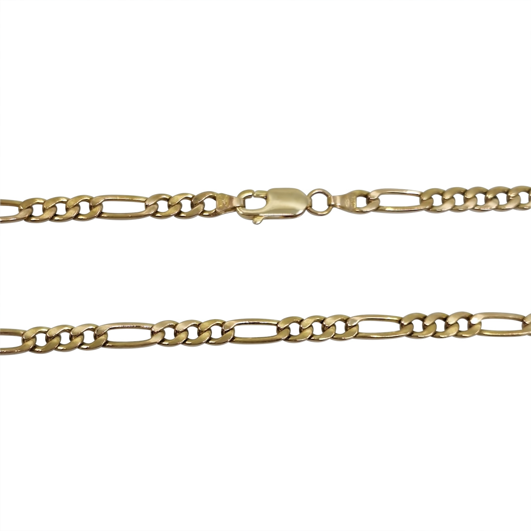 9ct Yellow Gold Figaro Chain 20"