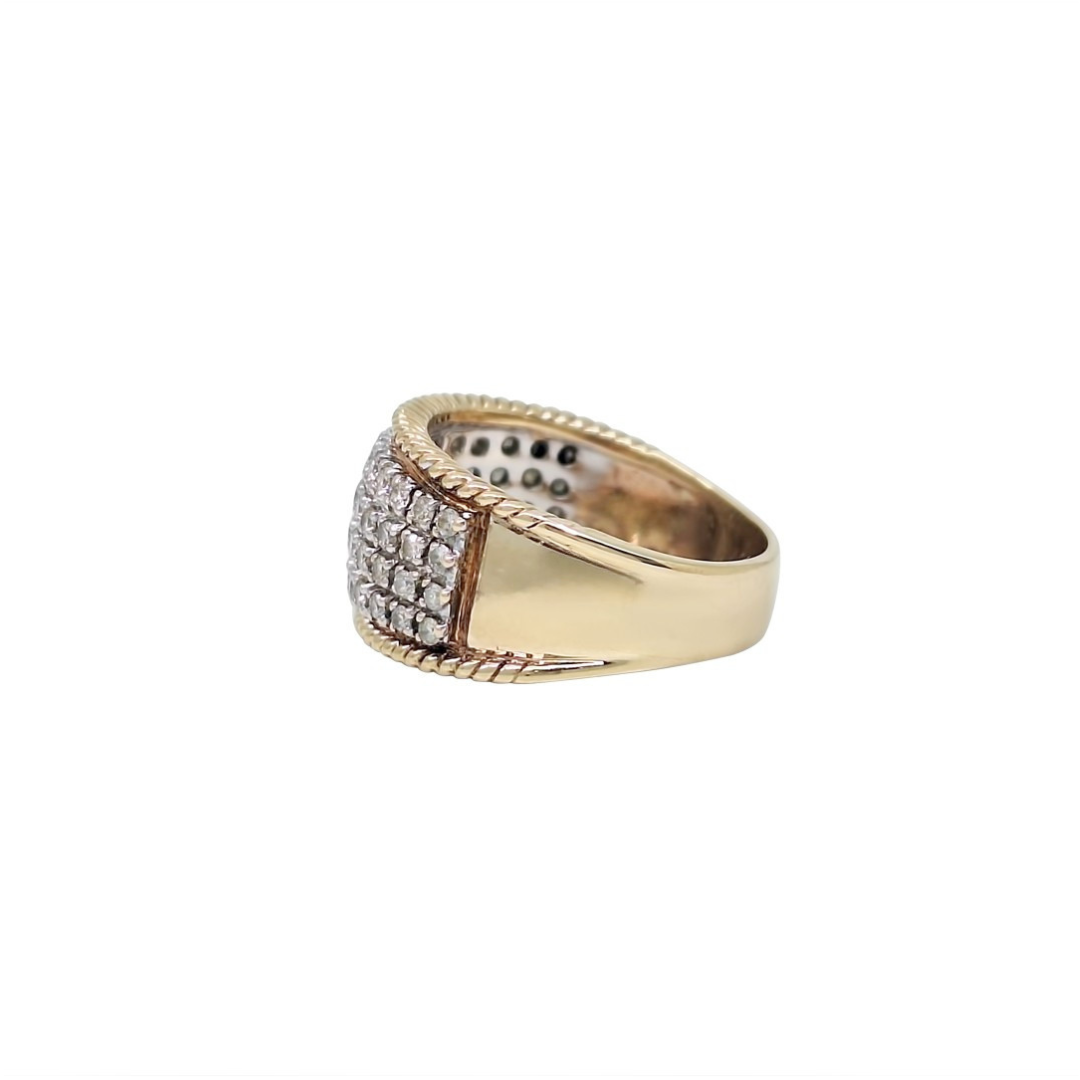 9ct Yellow Gold Diamond Band Ring