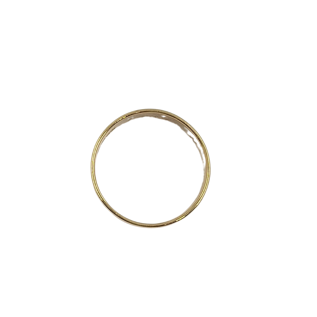 18ct Yellow Gold Patterned Wedding Band 8.4mm