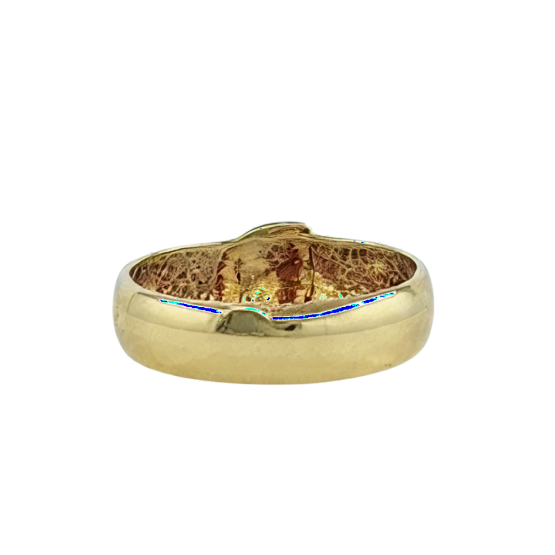 9ct Yellow Gold Buckle Ring