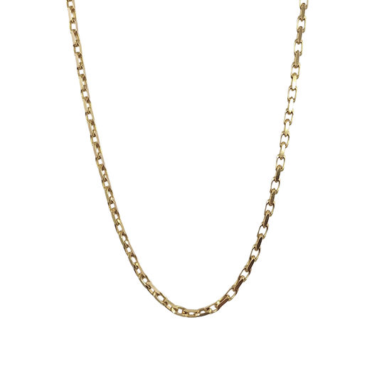 9ct Yellow Gold Flat Belcher Chain 24"