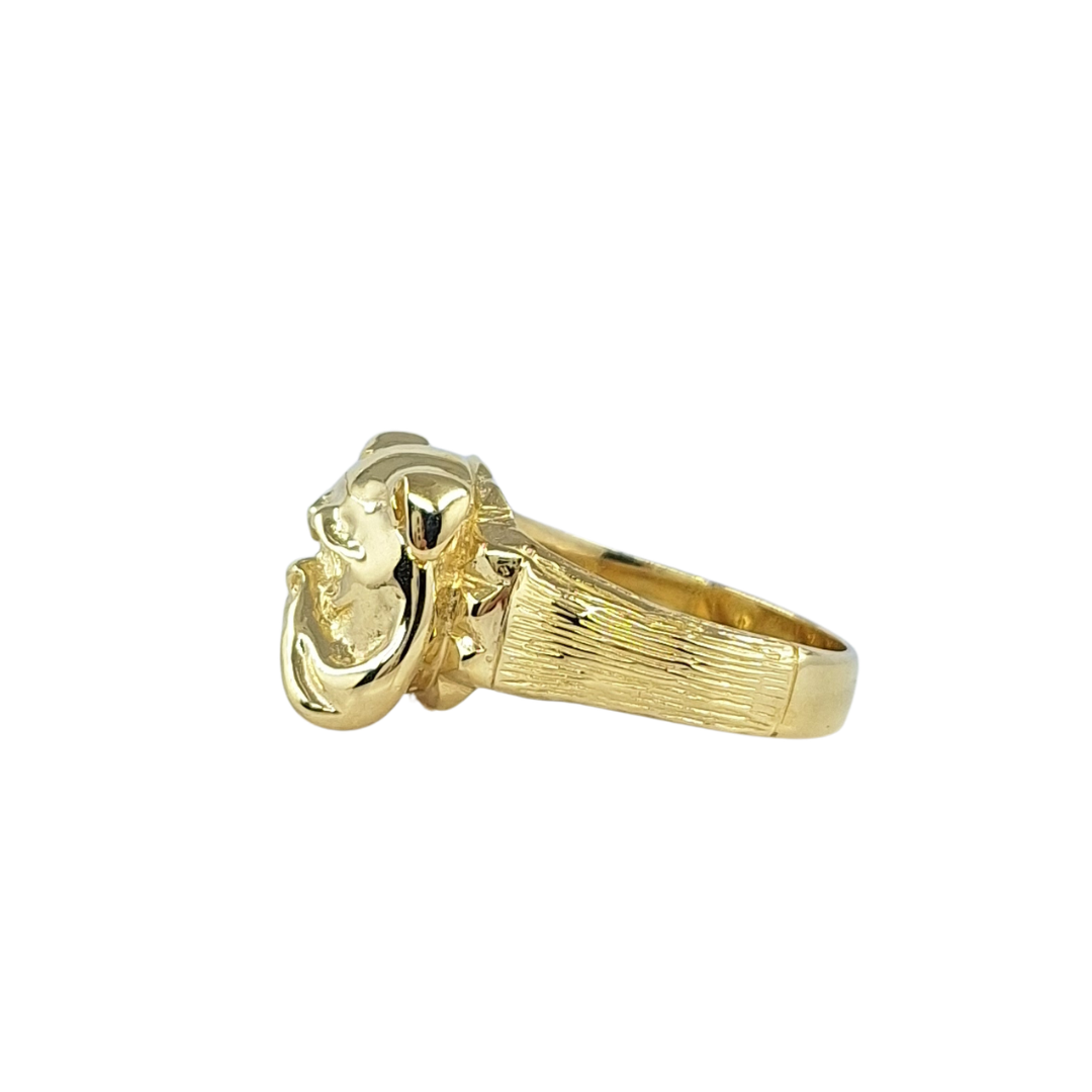 9ct Yellow Gold Bulldog Ring