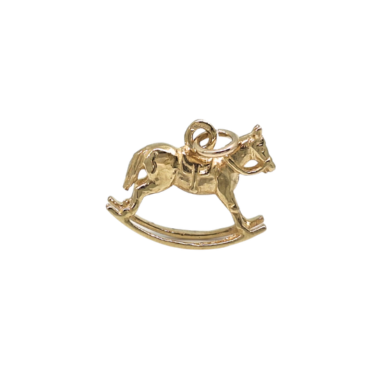 9ct Yellow Gold Rocking Horse Charm
