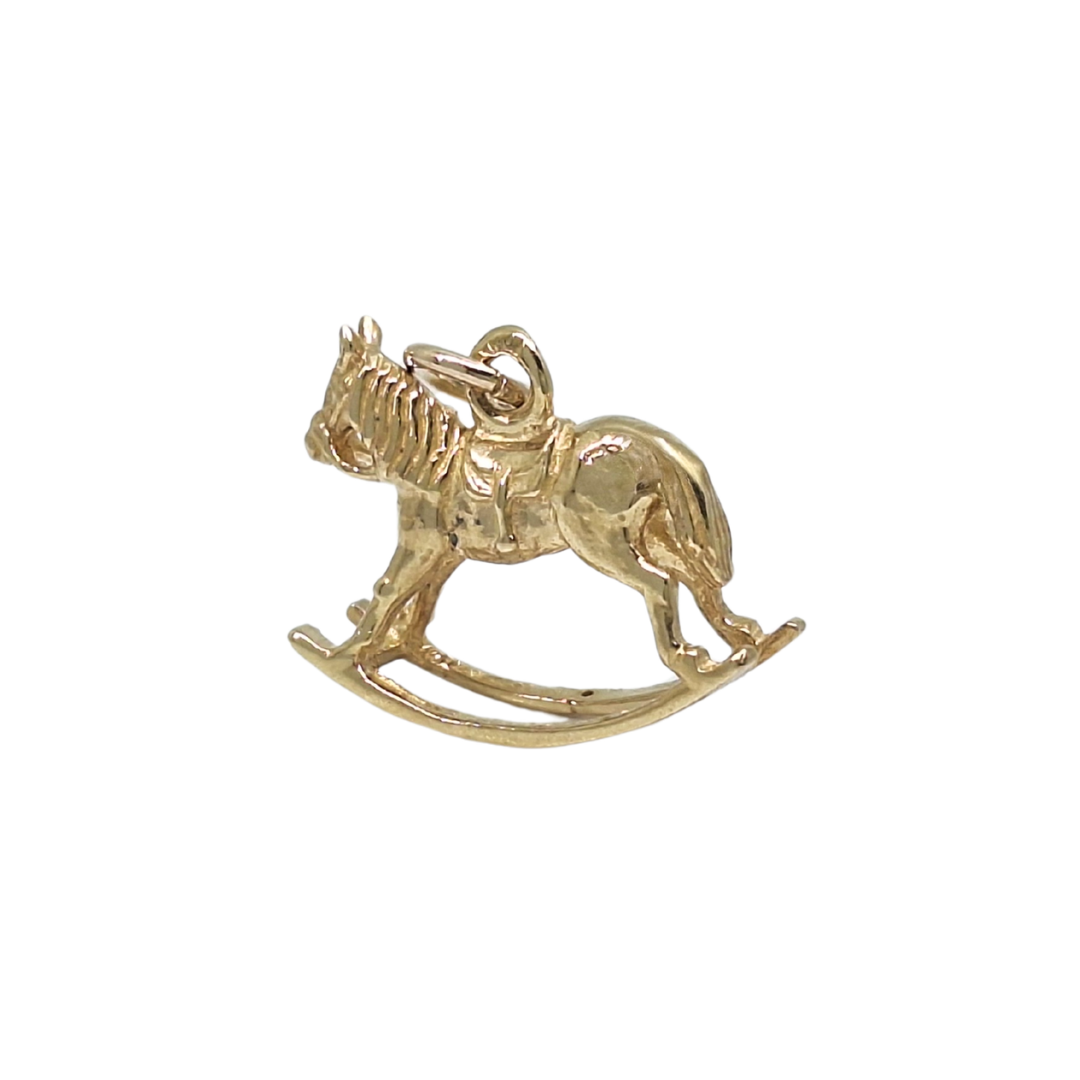 9ct Yellow Gold Rocking Horse Charm