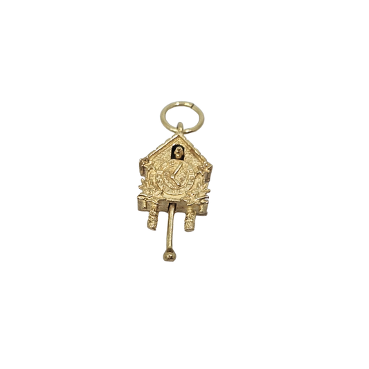 9ct Yellow Gold Cuckoo Clock Charm