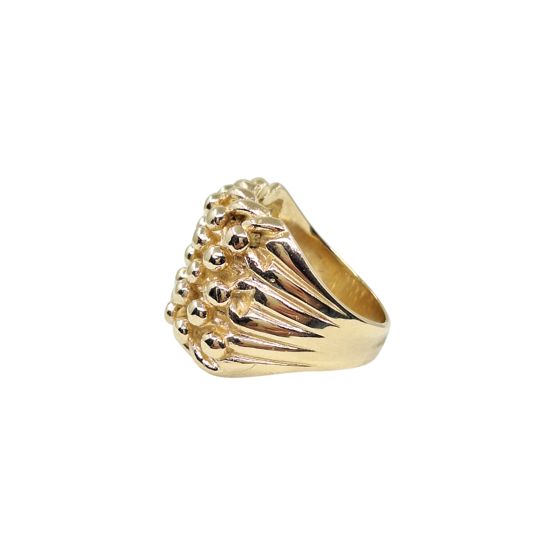 9ct Yellow Gold 5 Row Keeper Ring