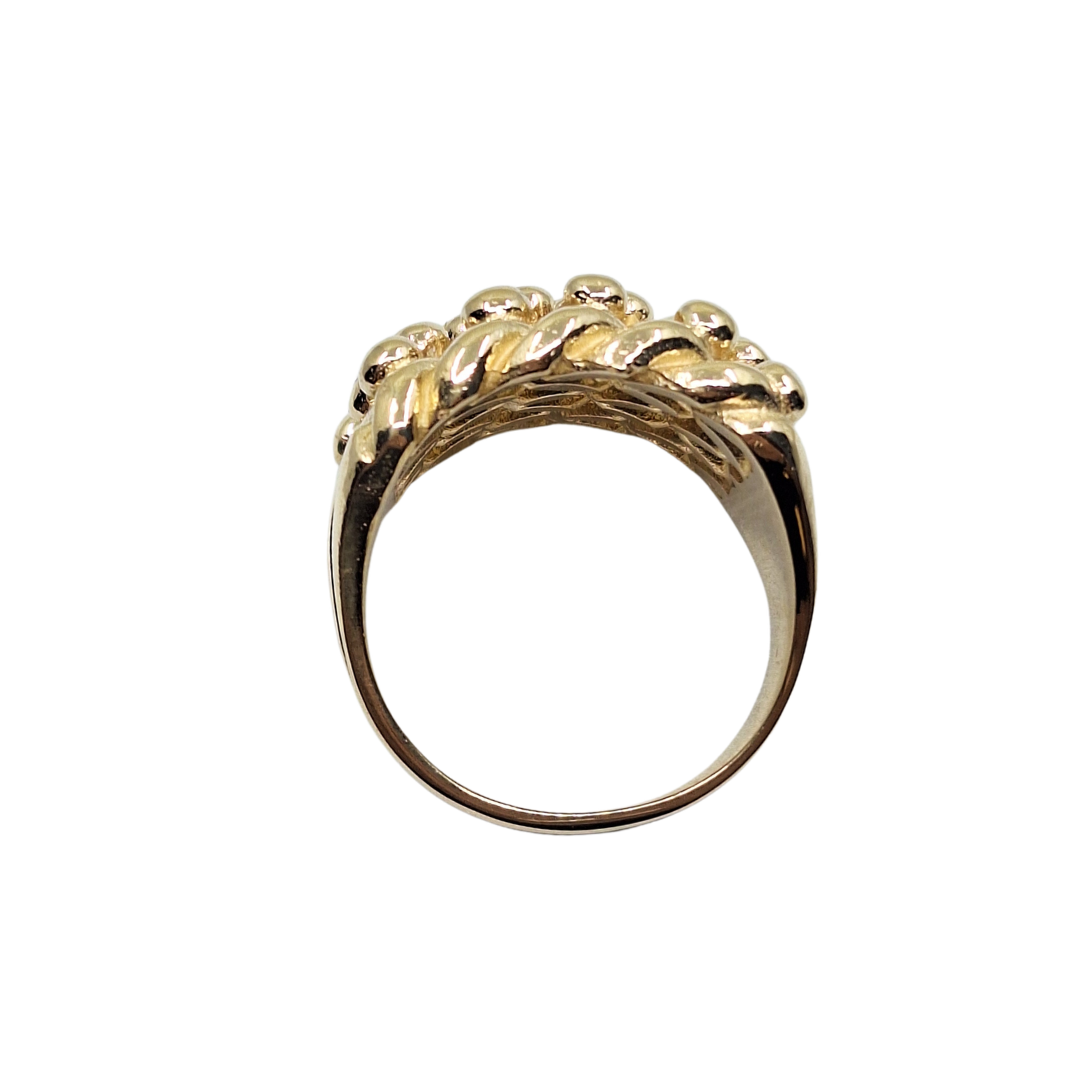 9ct Yellow Gold 5 Row Keeper Ring