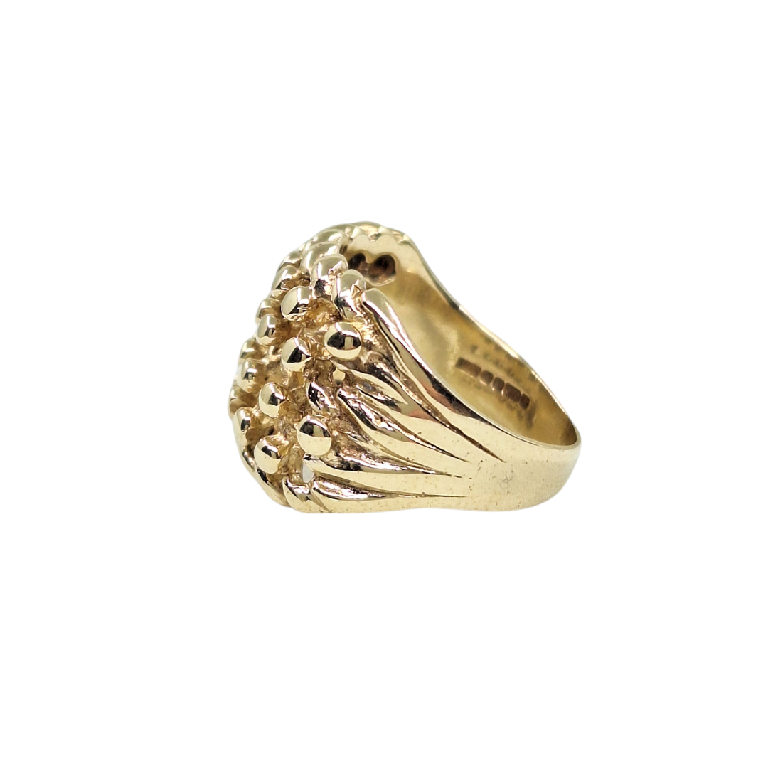 9ct Yellow Gold Woven Keeper Ring