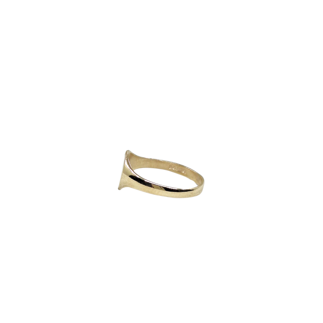 9ct Yellow Gold Heart Baby Signet Ring