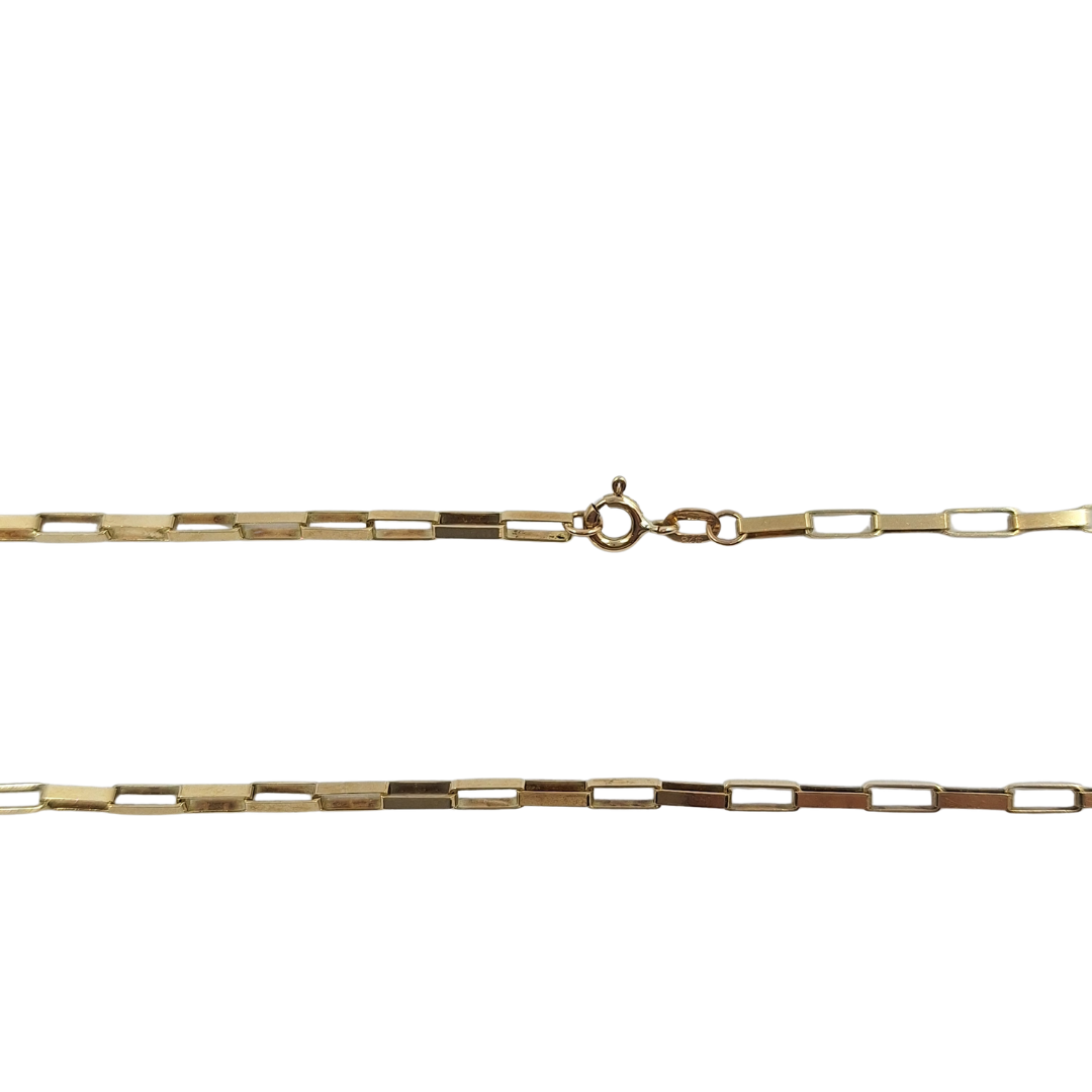 9ct Yellow Gold Flat Belcher Chain 22"