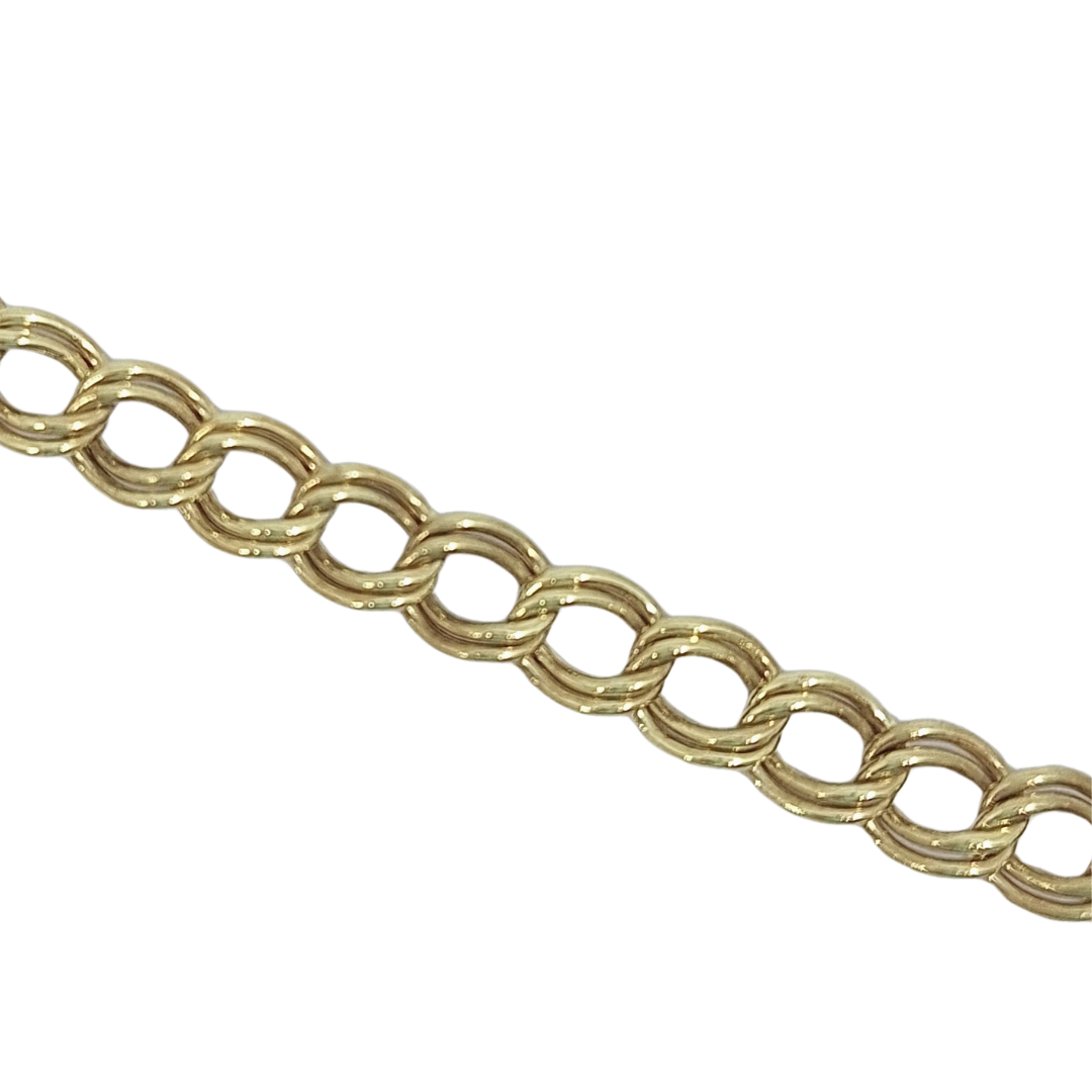 9ct Yellow Gold Charm Bracelet 7.5"