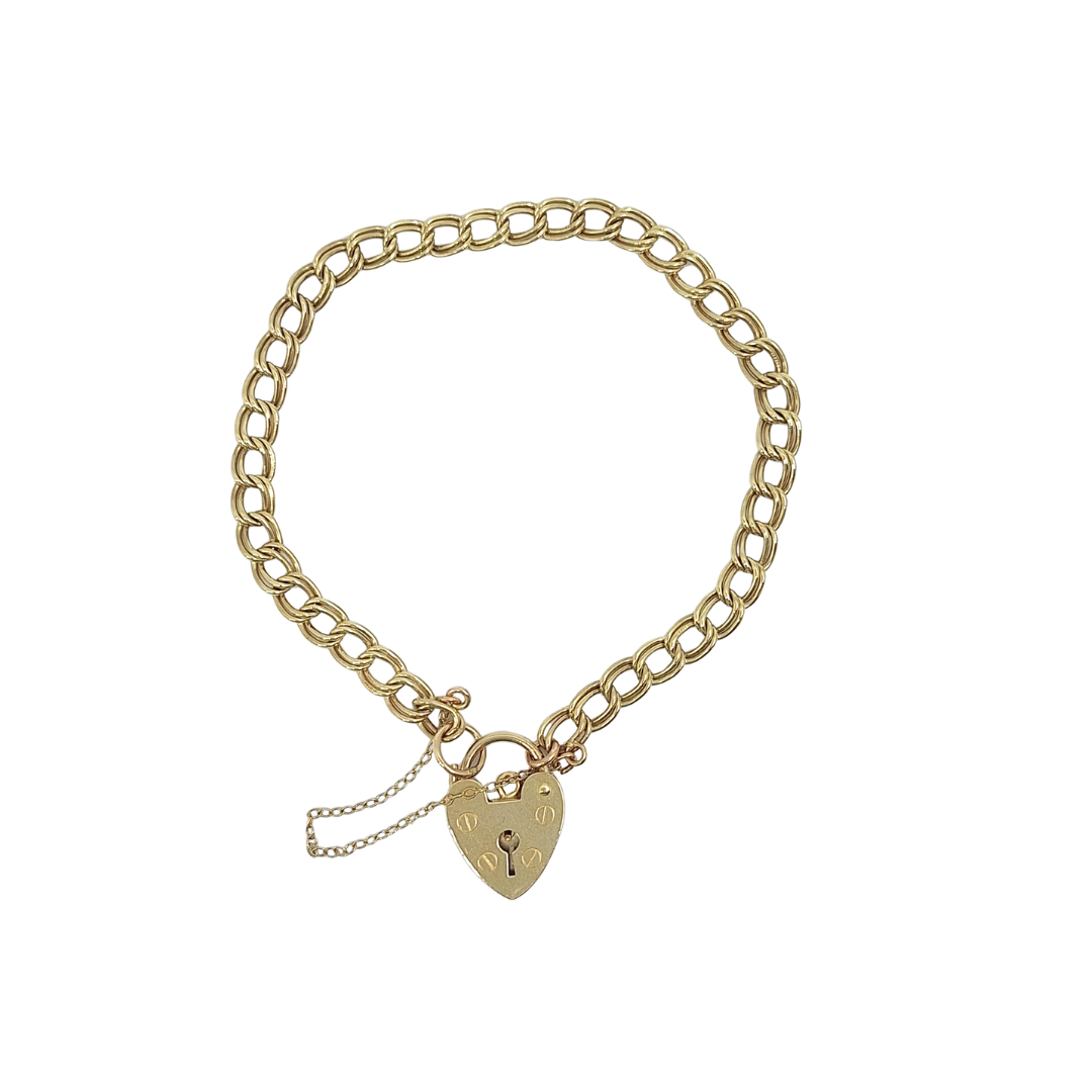 9ct Yellow Gold Charm Bracelet 7.5"