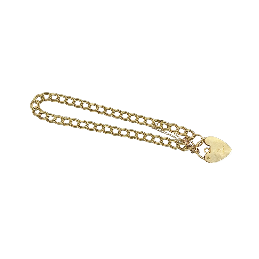 9ct Yellow Gold Charm Bracelet 7.5"