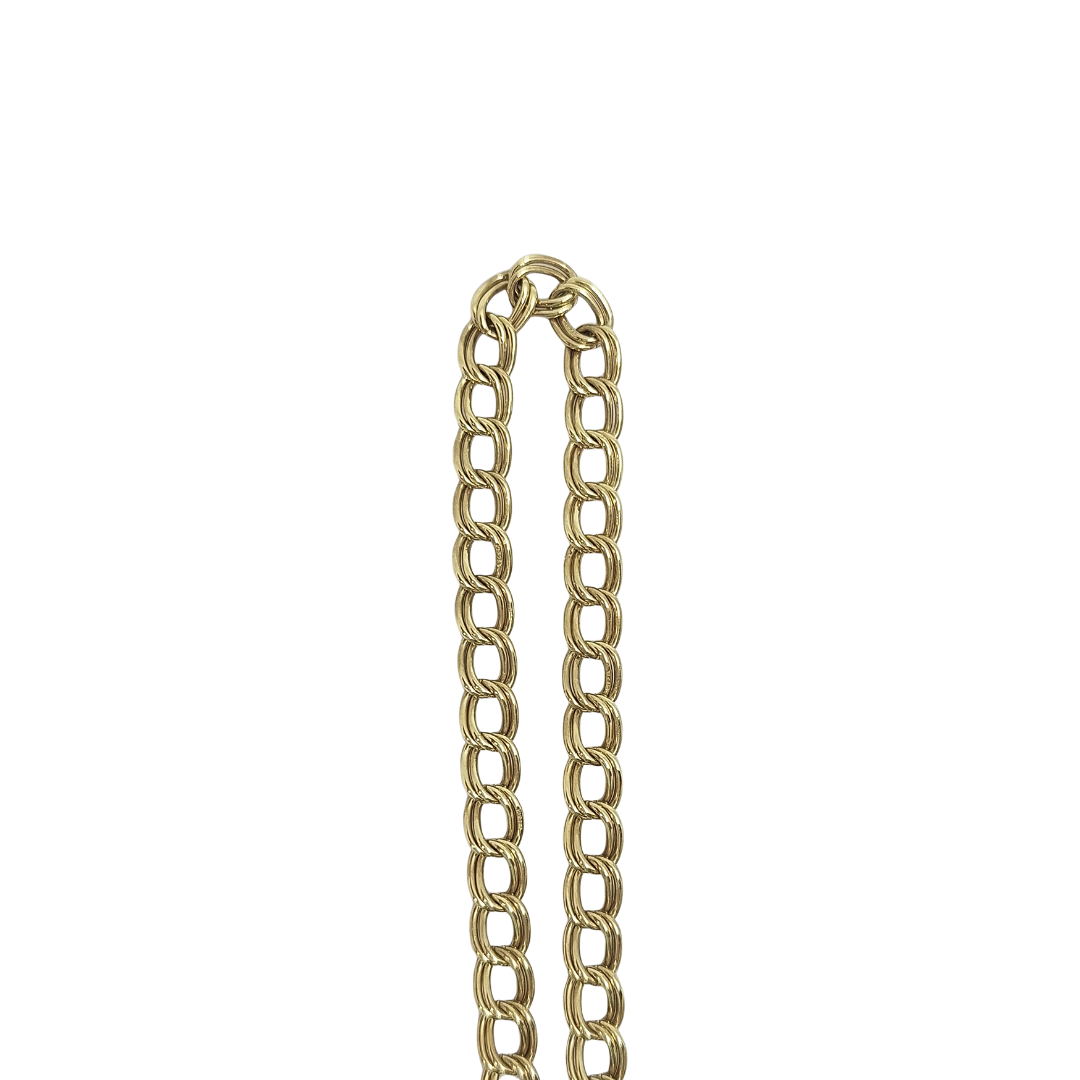 9ct Yellow Gold Charm Bracelet 7.5"